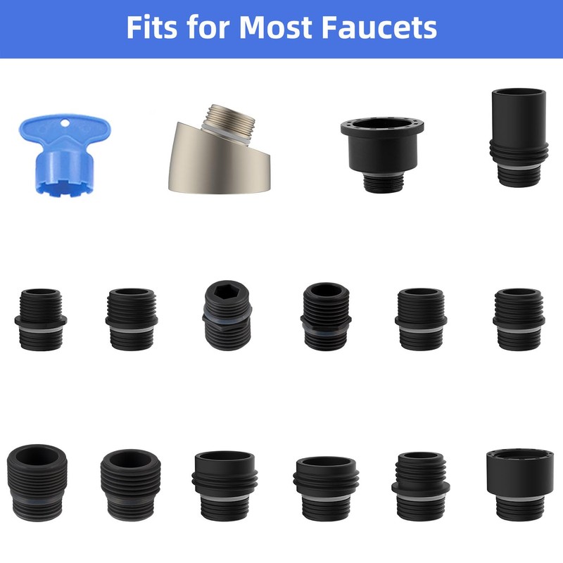 iFealClear Universal Pull Down Kitchen Faucet Head Replacement, 3 Function