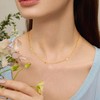 ALEXCRAFT Stackable Gold Necklace for Women Trendy Non Tarnish Dainty