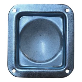 Portarueda Mediana Tipo Cenicero Color Negro. Paq 4 Piezas Galvanizado