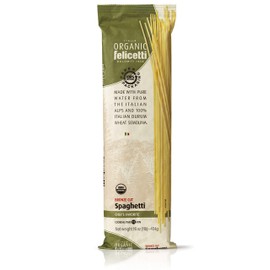 Felicetti Spaghetti Organic Pasta | 2 Pack | Product of Italy | 100% Italian Organic Durum Wheat | USDA Organic Certified | Gourmet | NON-GMO Certified Wheat | 1 lb Package (2)