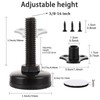 Acrux7 16 Pack Adjustable Leveling Feet, 3/8"-16 Thread T-Nut Kit