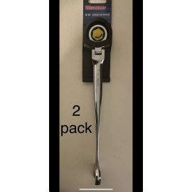 Westward 2 Pack) Westward 11/16” Flex X-Beam, Ratchet Combo Wrench, CR-V Finish, Steel