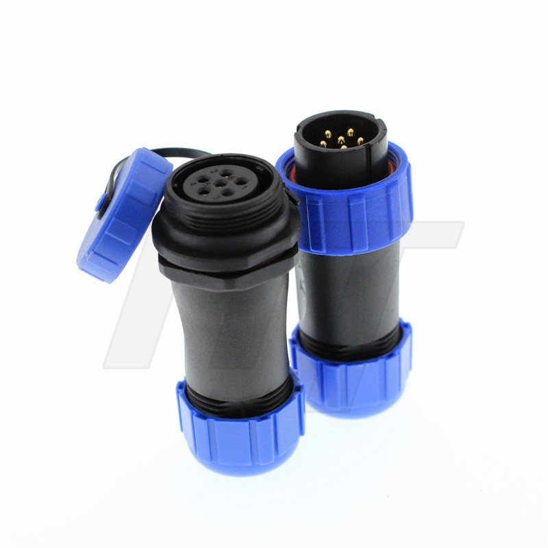 HangTon HE21 6 Pin Waterproof Connector Male Female Cable Plug