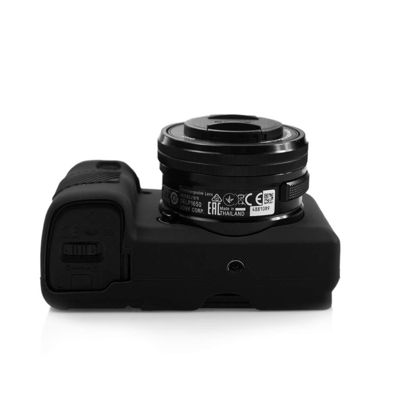 kinokoo SONY ソニー A6300 / A6400 デジタルカメラ専用 シリコンカバー カメラケース カメラカバー(BK)