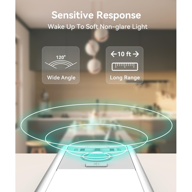 Under Cabinet Lighting, 3200mAh Rechargeable Motion Sensor Light Indoor, LED
