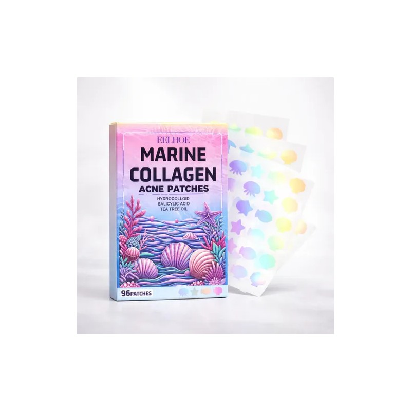 Parches Para Acné Colágeno Marino Eelhoe 96 Pzs Holográficos