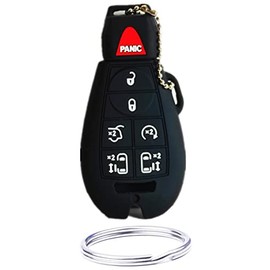 Smart Key Fob Cover Remote Case Keyless Protector Jacket for Chrysler Town Country Dodge Grand Caravan Charger Challenger Durango Journey Ram Magnum Jeep