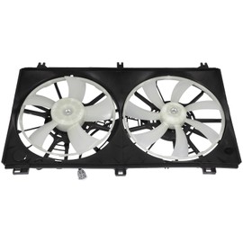 AZHZ Black Radiator Condenser Fan Assembly for Lexus for IS250 2006-2013 Driver Passenger Side/LH RH Electric Cooling Fan Replace 620-577