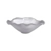 MARIPOSA Pearled Oval Wavy Serving Bowl, One Size, Silver