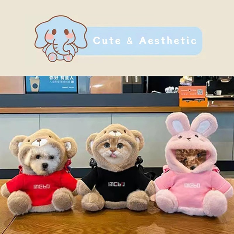 MANON ROSA Puppy Sling Carrier – Cute Hands-Free Portable Shoulder