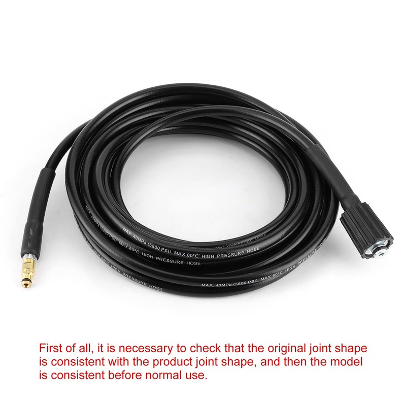 40MPa 5800PSI Auto Washer Hose, High Pressure Water Cleaning Rubber