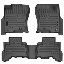 Groking Floor Mat for 4Runner 2013-2024,TPE All-Weather Floor Liner,Front & Rear Row Seat Mats Liner,and Custom fit for GX460 2022-2014