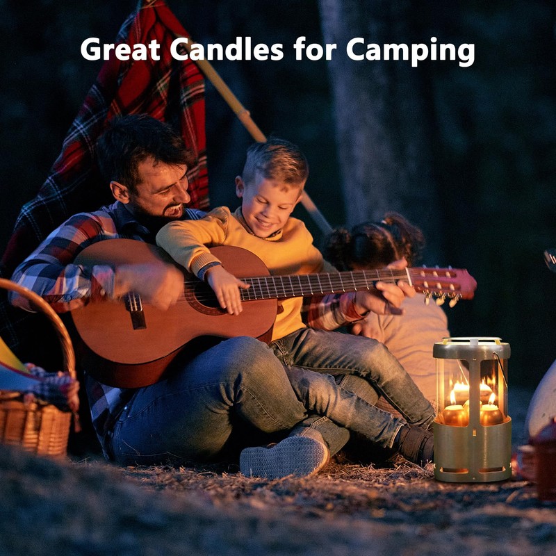 12-Hour White Candles Compatible with Candle Lanterns, Long-Burning Candles for