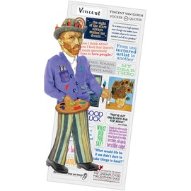 Vincent Van Gogh Quotable Notable - Greeting Card and Sticker Sheet - Envelope Included