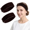 SULIKJHUI 2 Pcs Wig Grip Band, Dark Brown No Slip