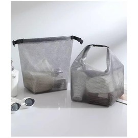 Clear Toiletry Bag 2 Pack, Water resistant Large Size Travel Organizer, Airport Airline Travel Essential Carry On Makeup Cosmetic Bags