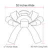 Giant 30" JumBow Magnetic Car Bow - Grad Year 2025,