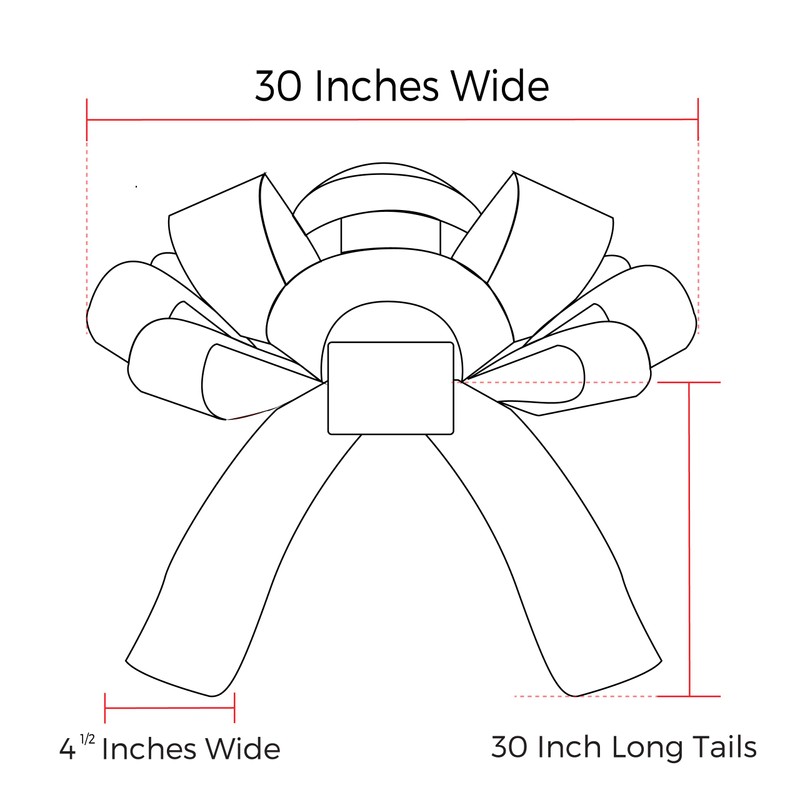 Giant 30" JumBow Magnetic Car Bow - Grad Year 2025,