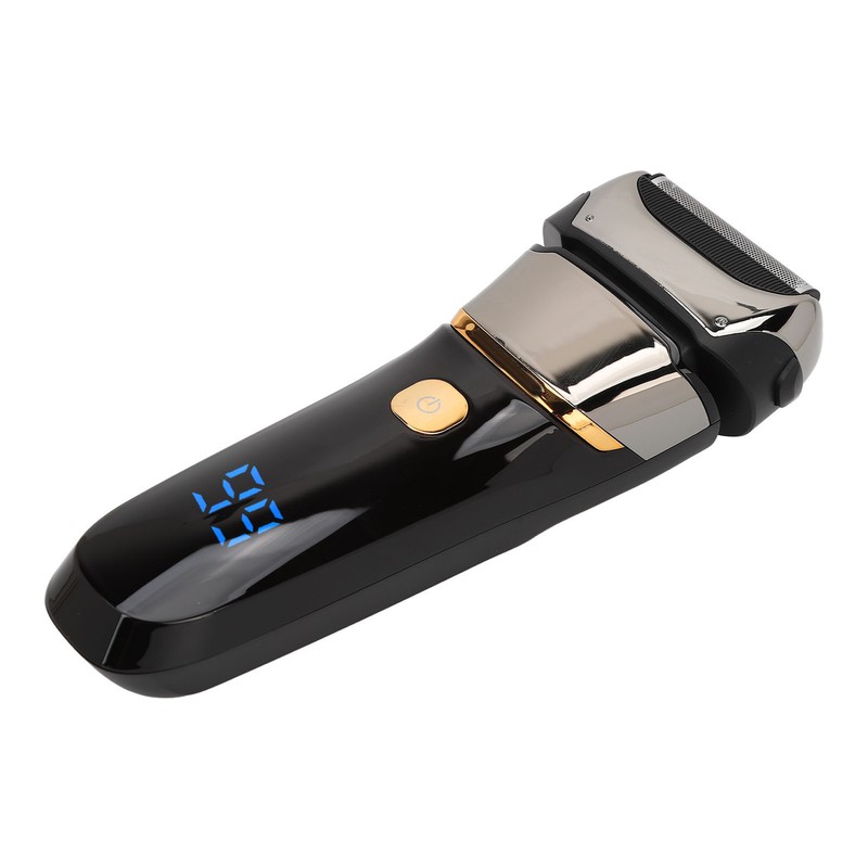 Men Cordless Electric Face Shaver Digital Display USB Rechargeable Washable