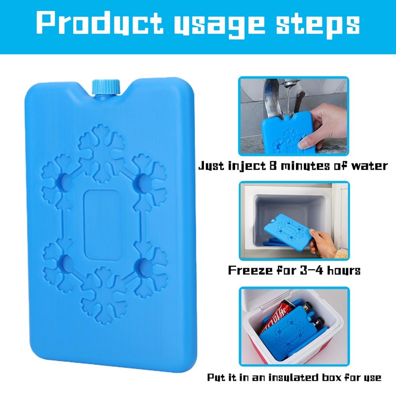 PcvGef 6 Ice Packs, Ice Packs for Cool Bag and
