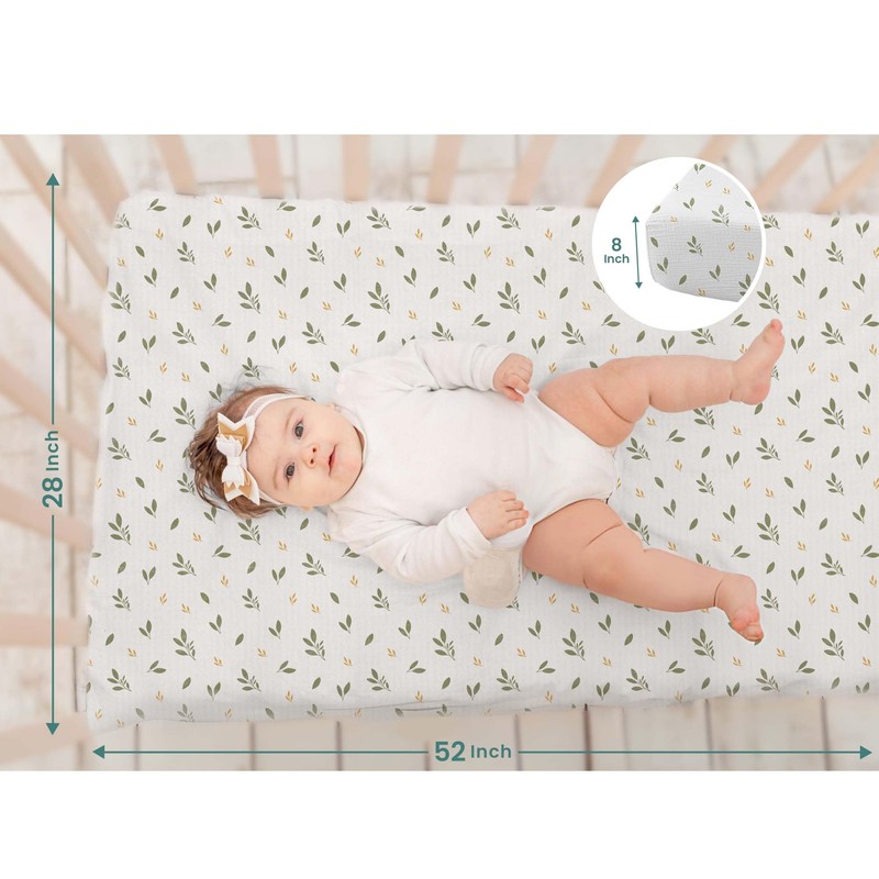 Mi Flor Muslin Crib Sheets – 2 Pack Soft &