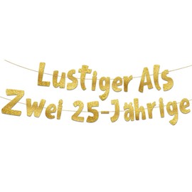 Glitter Banner Funny Banner, Funny Than Two Twenty-five Year Old 50th Birthday Party Supplies