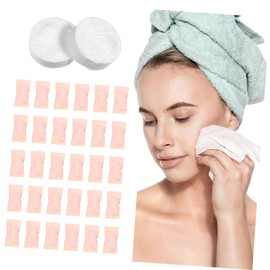 VICASKY 100pcs Compressed Face Towels Portable Disposable Towel Tablets for Facial Cleansing Travel Wipes for Cleaning Desks Phones Compact Individual Packaging for Go Use