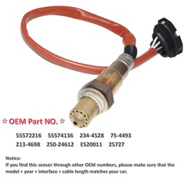 MANATEE 234-4528 Sensor de oxígeno de flujo descendente apto para Chevy Cruze 2011-2015 1.4L 1.8L, Chevy Cruze Limited, 2016 Chevy Sonic 2012-2020, Chevy Trax 213-4698 555722 55 5555 574136 Longitud