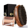 Boar Bristle Beard Brush for Men, Beards and Mustaches Grooming