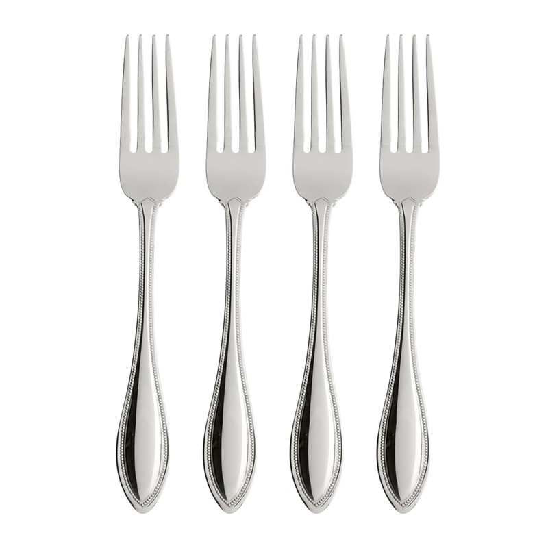Oneida American Harmony Everyday Flatware Dinner Forks, Set of 4