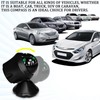 KUQUTIDY Car Compass Ball with Bottom Stick, Compass for Car