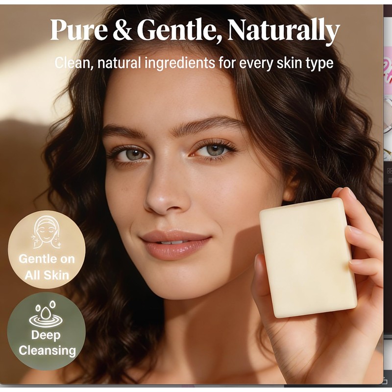 Tallow Soap 3 x 100g, Grass Fed Multi Use Bar