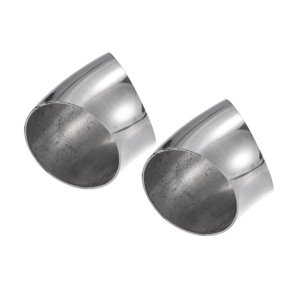 REPAIROCK 2pcs OD 2.5 Inch 45 Degree SS304 Stainless Steel