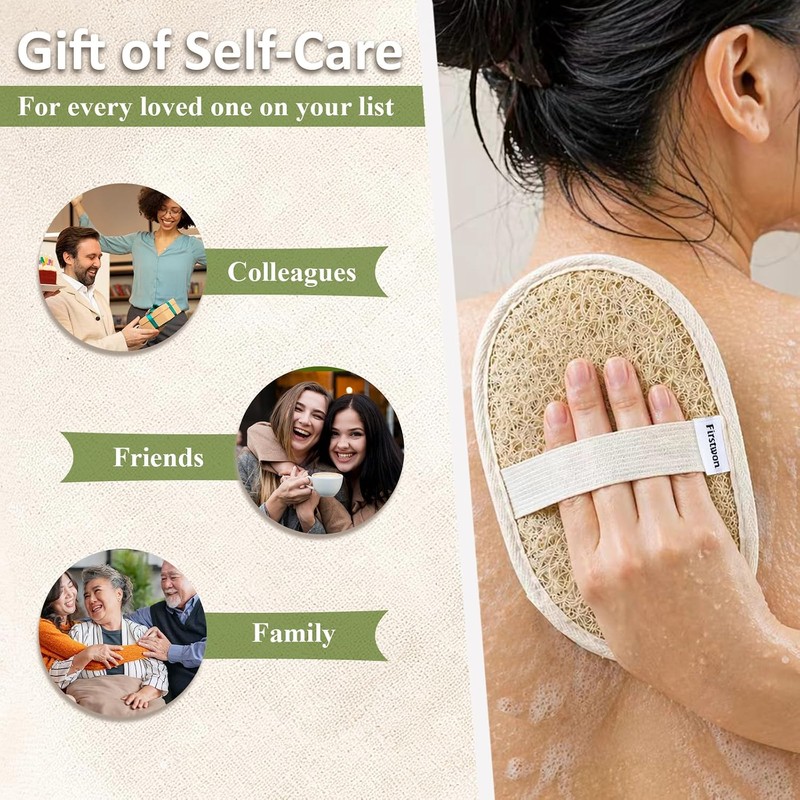 Esponja de Lufa Egipcia Natural Firstwon: Exfoliación Corporal Profunda