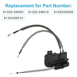 WMPHE Door Lock Actuator Front Right Passenger Side w/Latch Compatible with 2011-2016 Kia Sportage, Replacement for 81320-3W000 81320-3W010
