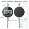 AUTOUTLET Digital Dial Gauge 0.01/0.0005 Inch Digital Dial Gauge Measuring