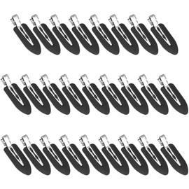 ZEVONDA 26 Pieces No Wrinkle Hair Clips - No Bend Hair Clips Makeup Hair Clips Hair Styling Clips Hairdressing Hair Pins for Girls Women (Black)