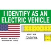 I Identify as an Electric Vehicle Bumper Sticker Funny EV