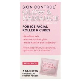 Skin Control Glow & Radiance Ice Facial Roller Cryotherapy Powder Sachets X 6