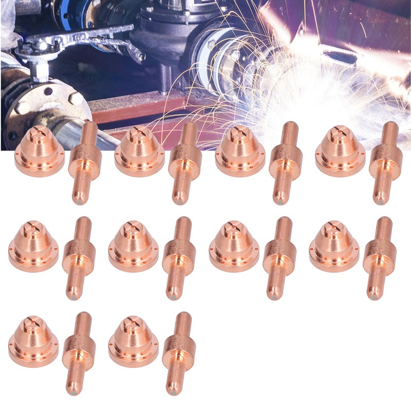 10 Set Plasma Cutter Consumables Electrode Tip Kit Nozzle for