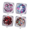 Healvian 36 Pcs DIY Manicure Charm Sequins Heart Design Nails