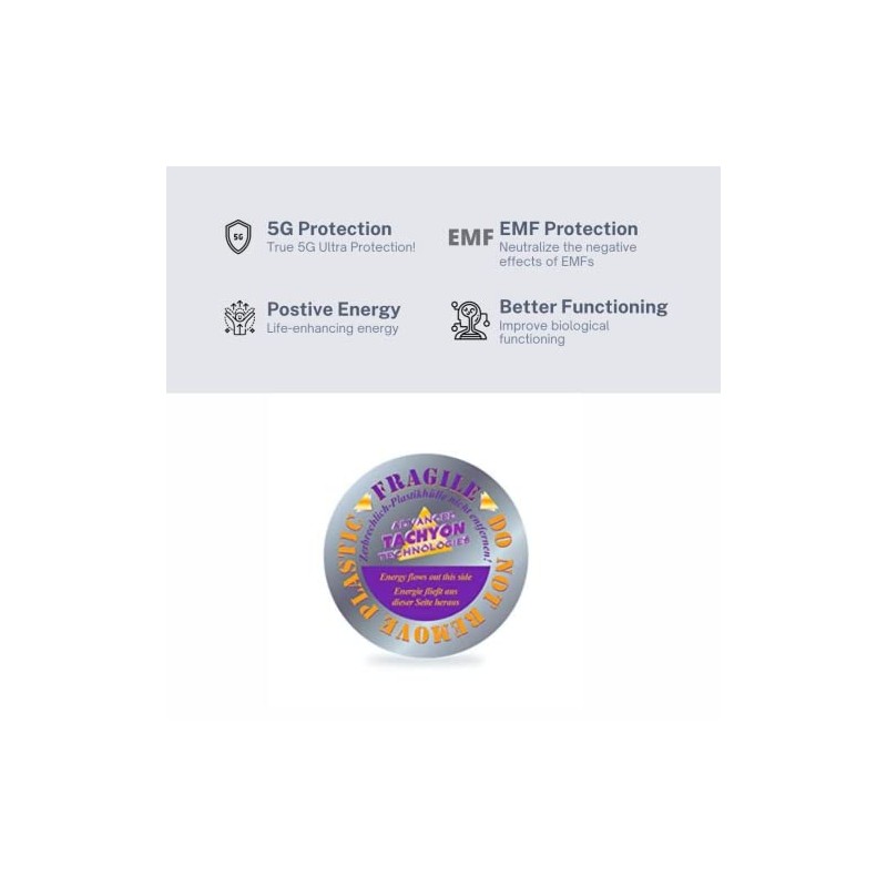 6-Inch Tachyonized Silica Disk 3-Pack | 5G & EMF Protection