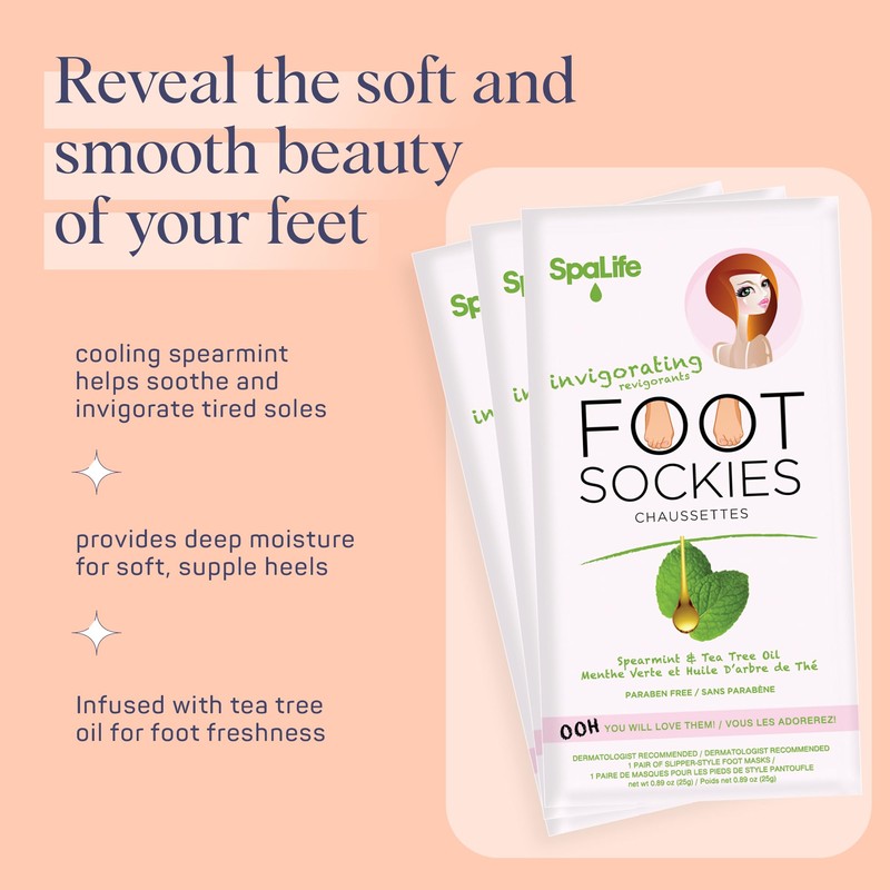 SpaLife Moisturizing Foot Mask | Foot Wrap for Dry Cracked