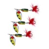 CORHAD Durable Fishing Spinner Sequin Bait 4.5cm Real Fish Shape