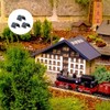 iplusmile 3pcs train railway train cave tunnel plastic rockery tunnel