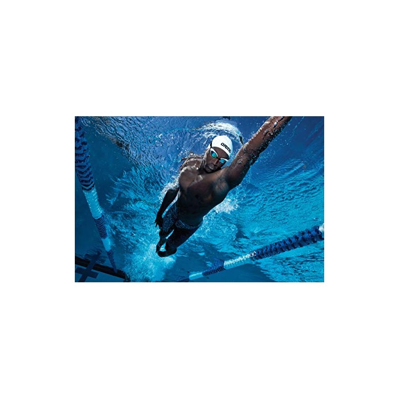 arena 3D Race Swim Cap, USA Silver/Black, Medium