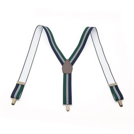SWINGPLUS GEVAERT Suspenders, Border Line, Hanging Band, Casual, Formal, Business, Unisex, Made in Japan, One Size Fits Most, navy