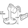 Prime-Line Products J 4602 Door Floor Stop Holder, 2-1/8-Inch, Brushed