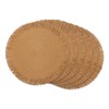 DII Woven Kitchen Collection Round Placemat Set, 15" Round, Natural