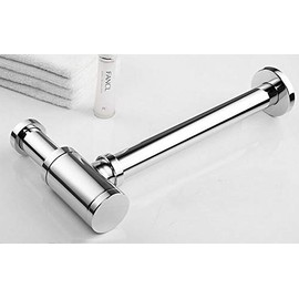 Aqua by KubeBath Space Saving P-Trap in Chrome Finish
